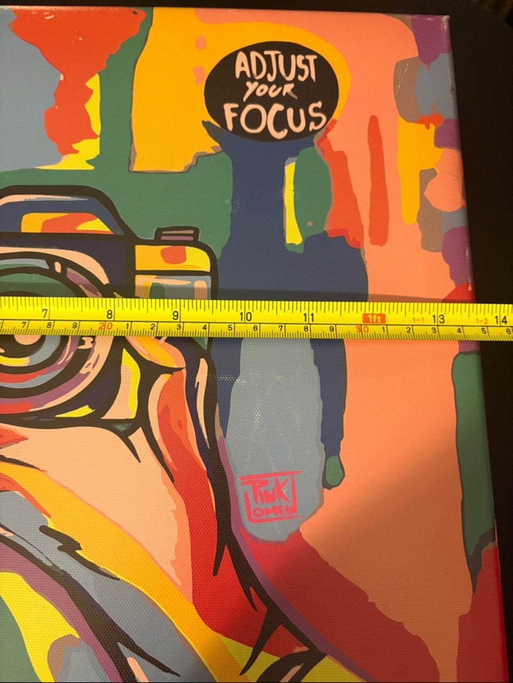Adjust Your Focus Pop Art Camera Canvas Print - Multi-Color - Picture 9 of 12